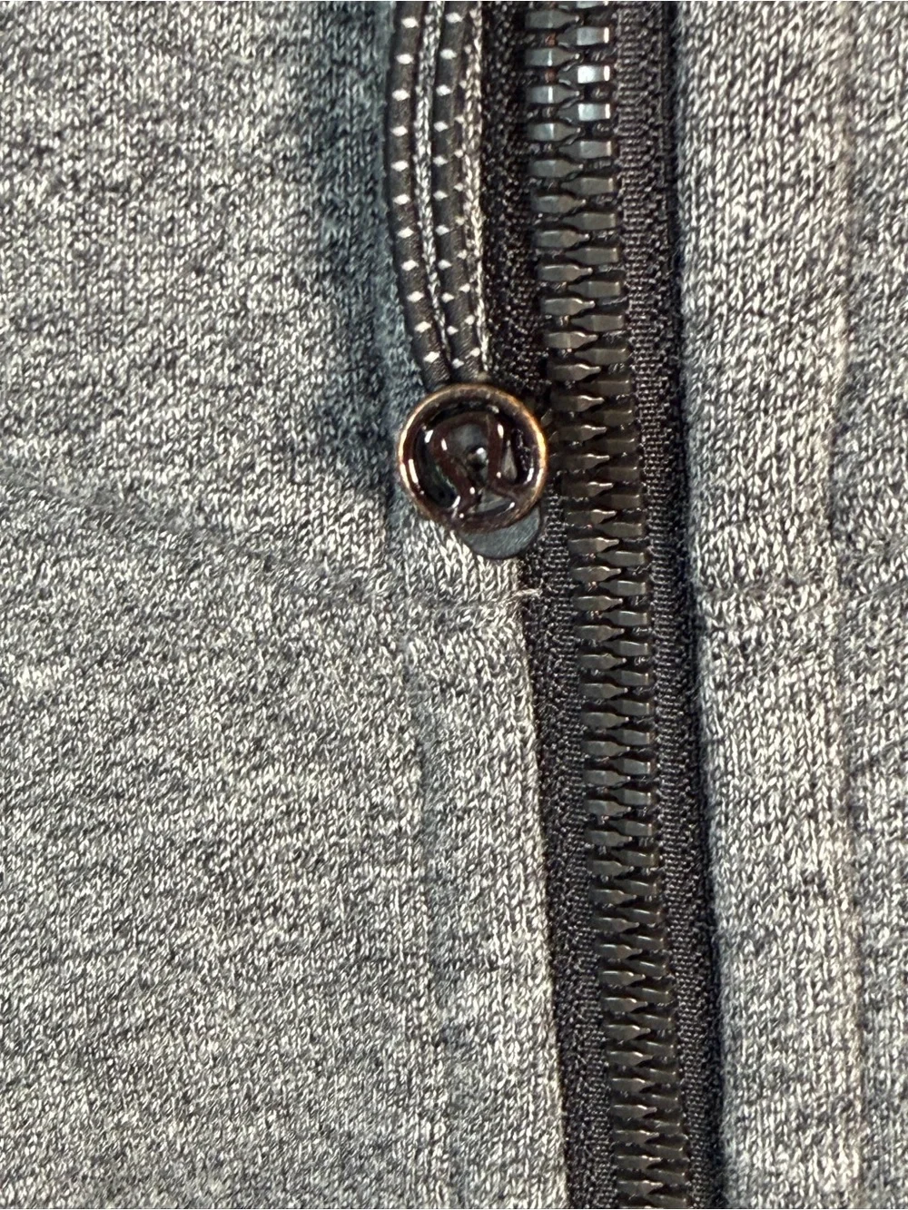lululemon athletica Heather Gray Cropped Zip Bomber Jacket
